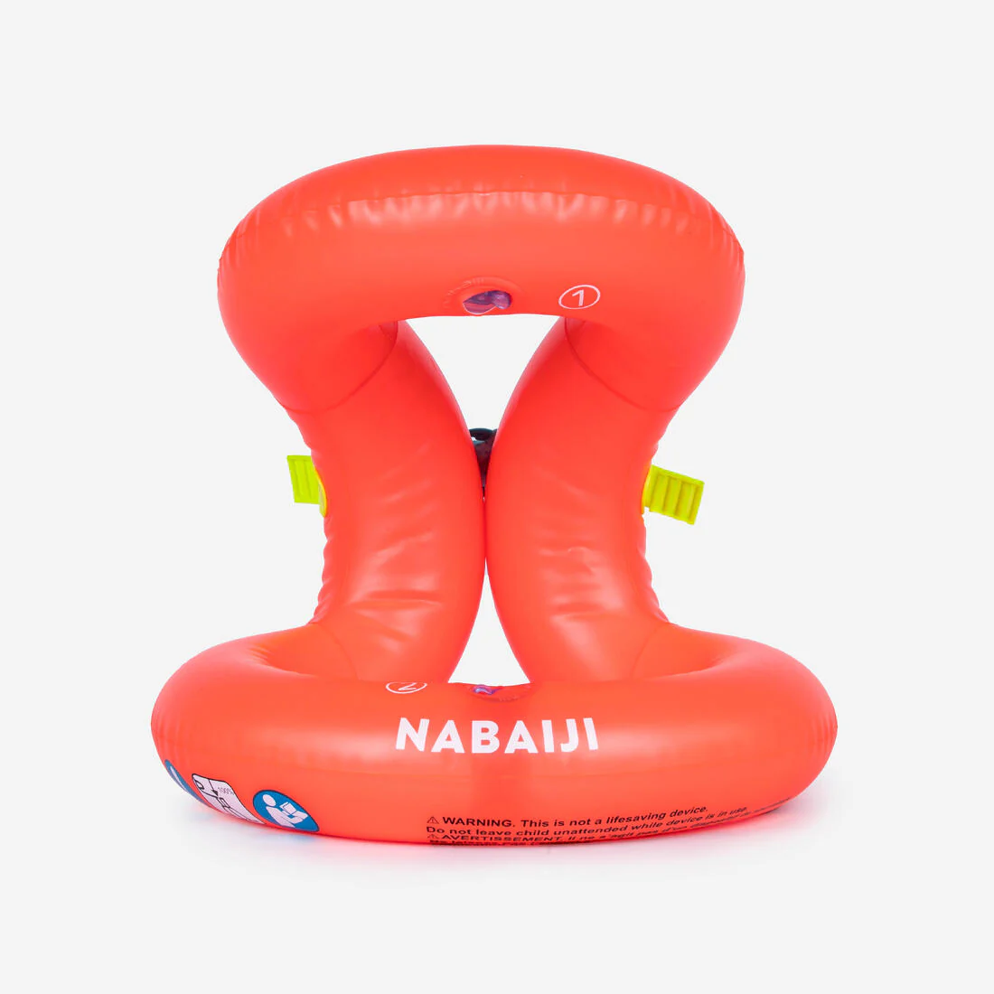 Chaleco flotador de natación inflable para niños de 19 a 30 kg naranja - Image 4