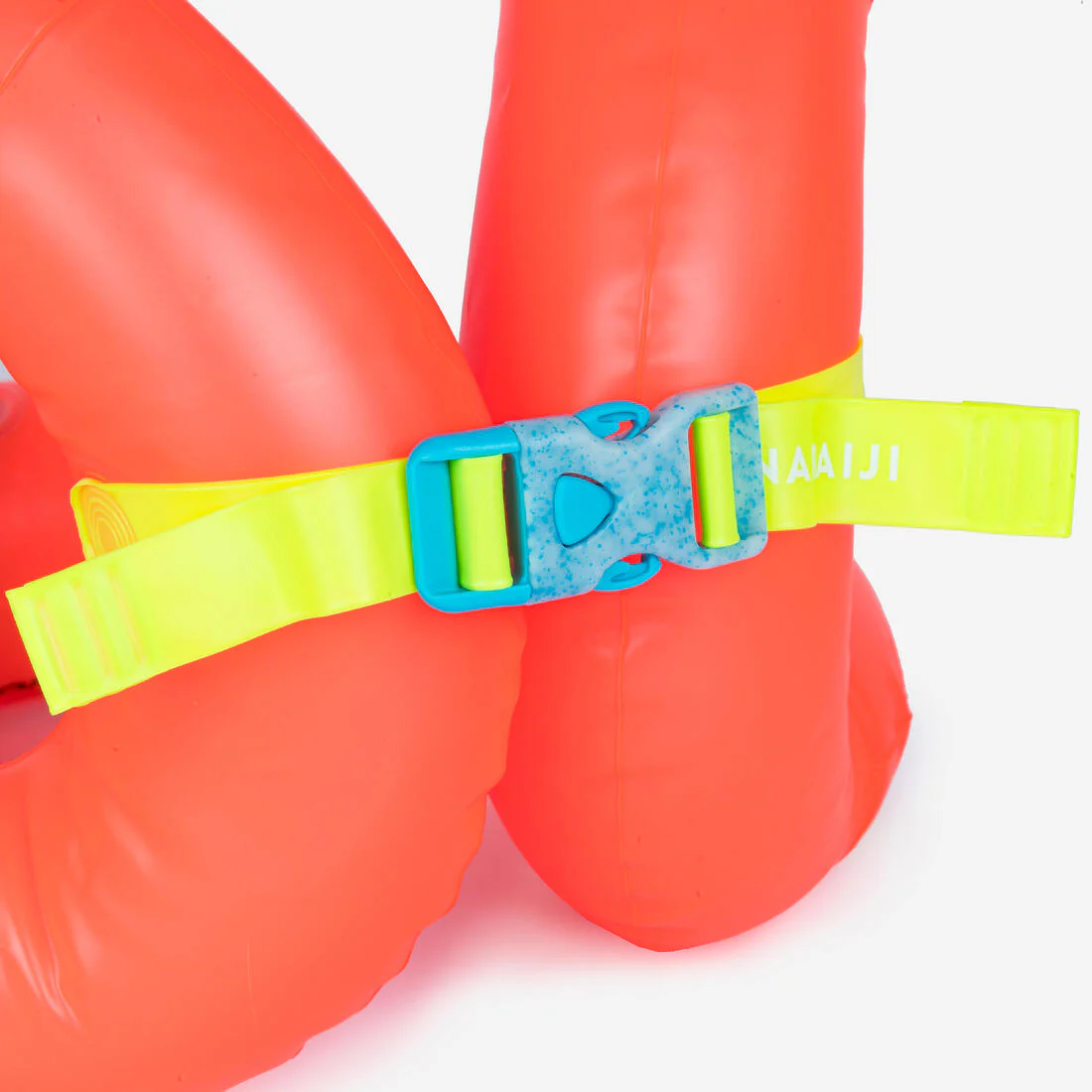 Chaleco flotador de natación inflable para niños de 19 a 30 kg naranja - Image 6