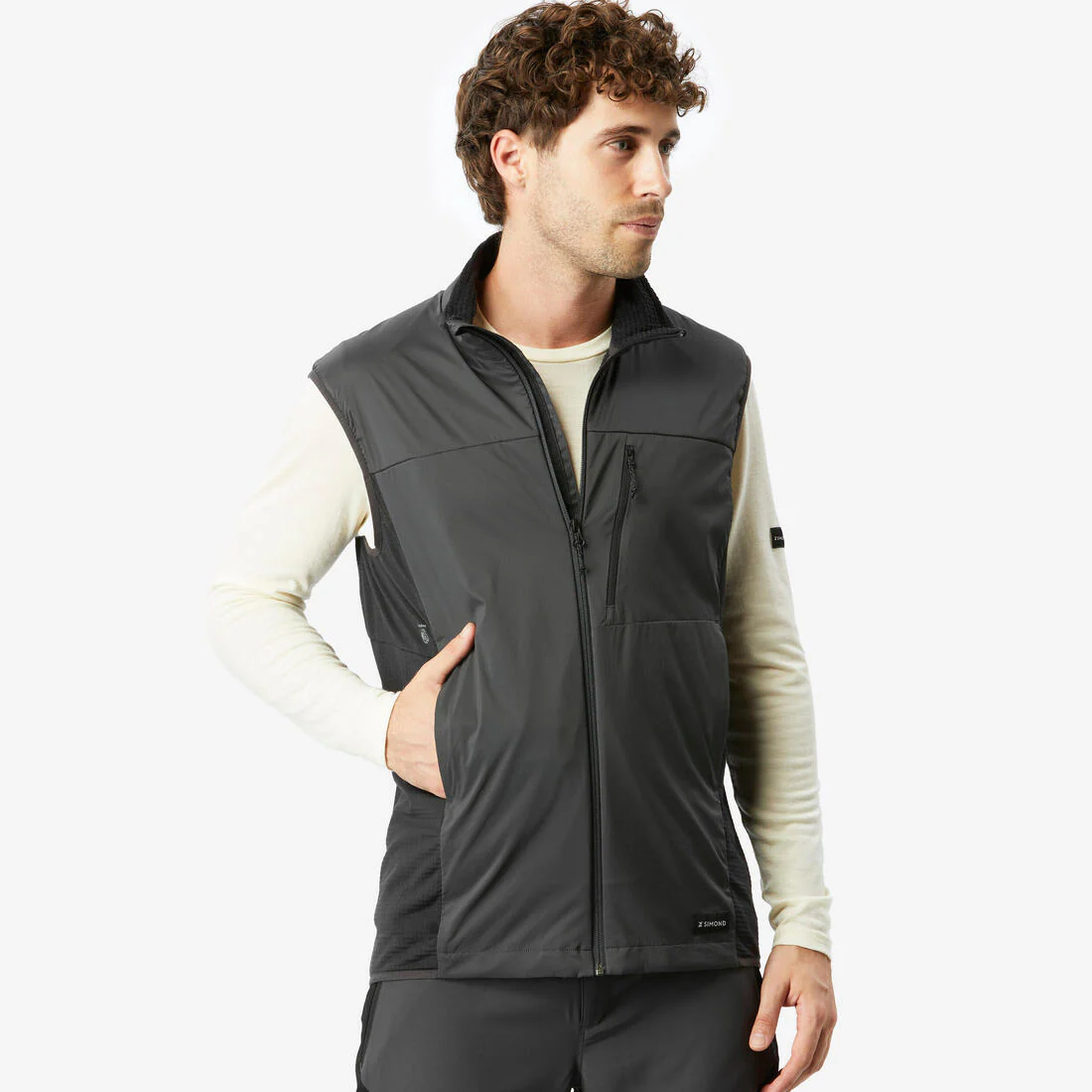 Chaleco rompeviento de trekking para hombre MT500