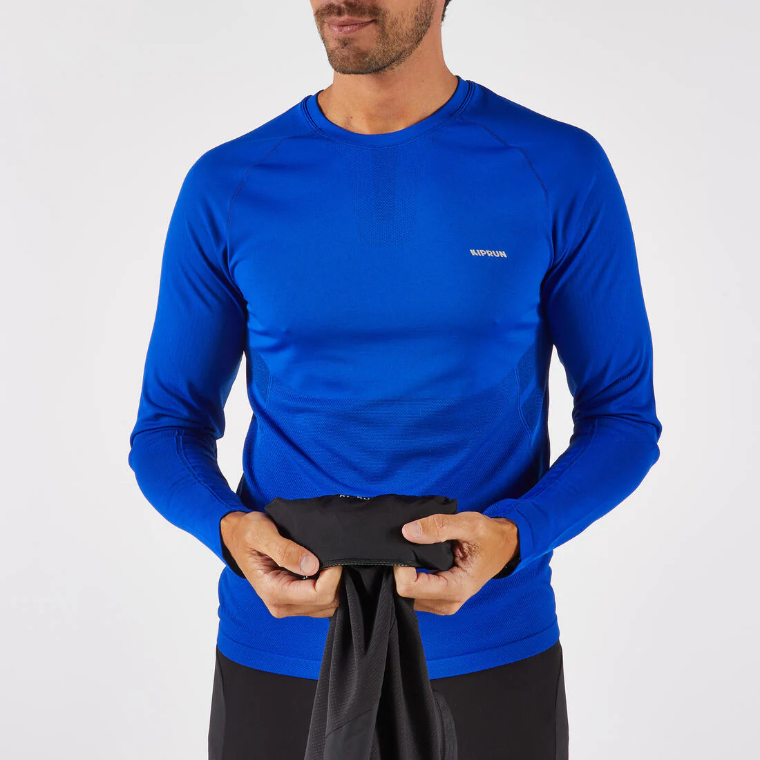 Chaleco rompevientos de running Hombre - KIPRUN Run 500 Negro - Image 10