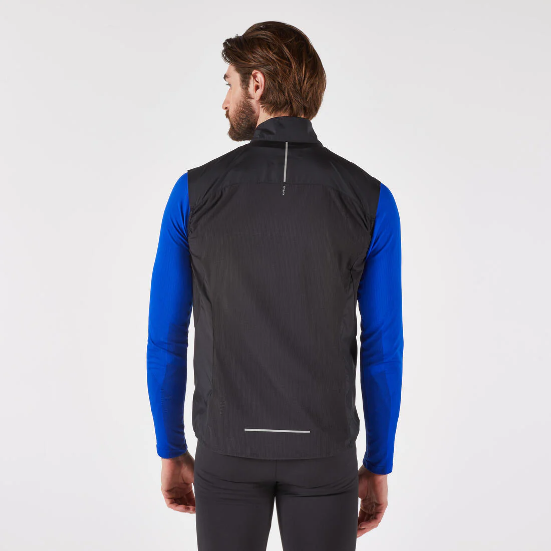 Chaleco rompevientos de running Hombre - KIPRUN Run 500 Negro - Image 2