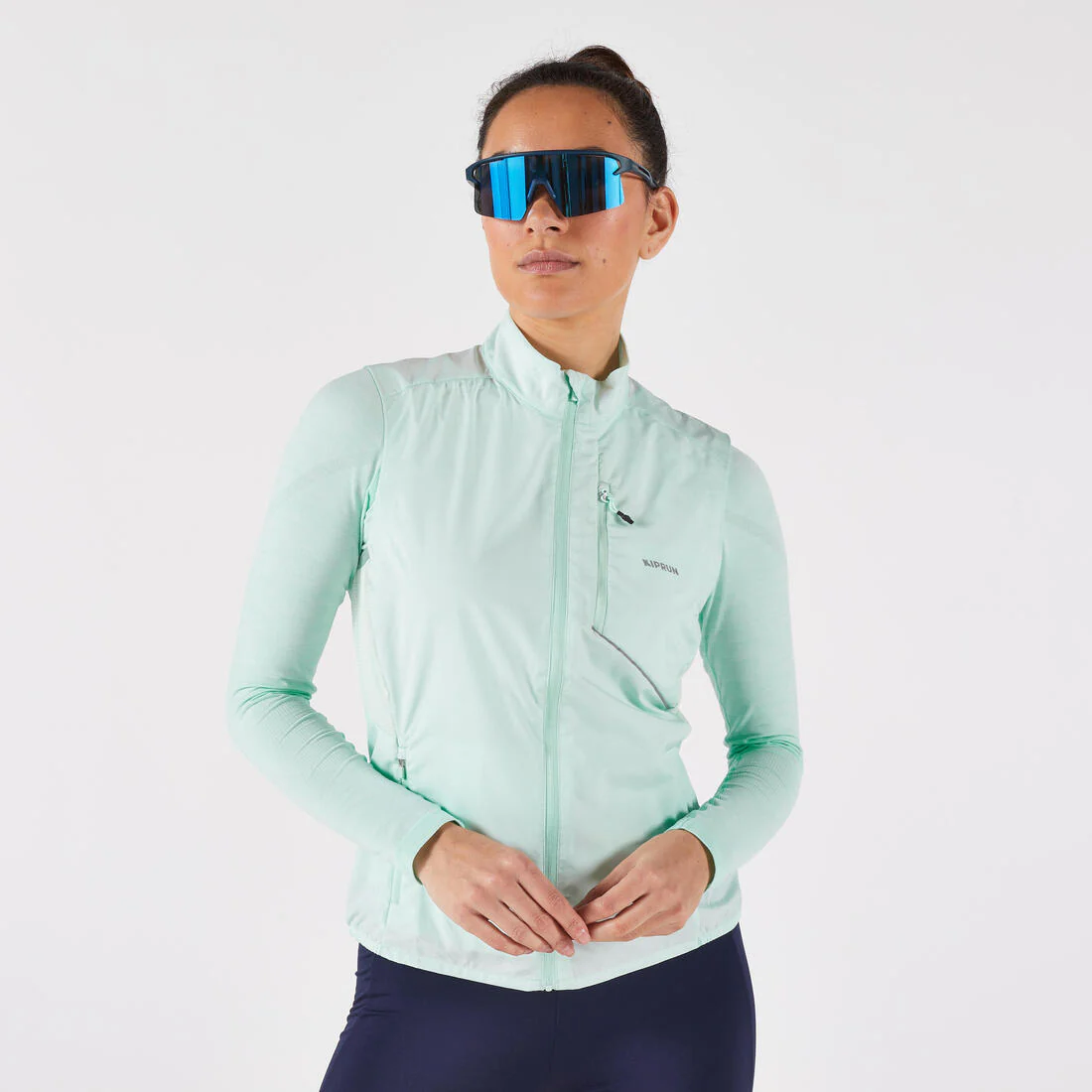 Chaleco rompevientos de running Mujer - KIPRUN Run Wind 500