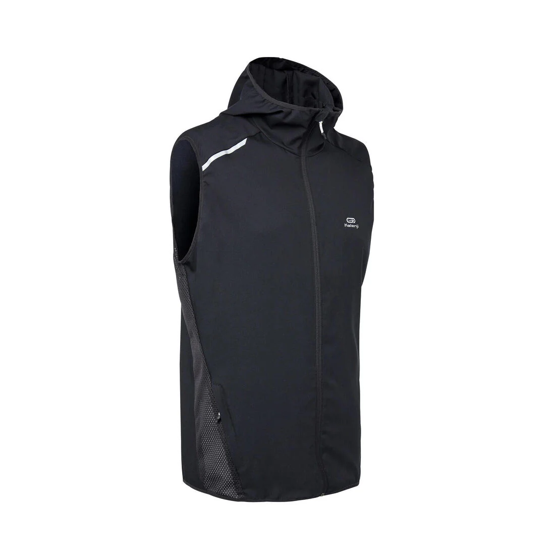 Chaleco Rompevientos de Running para Hombre - Kalenji Run Wind - Negro