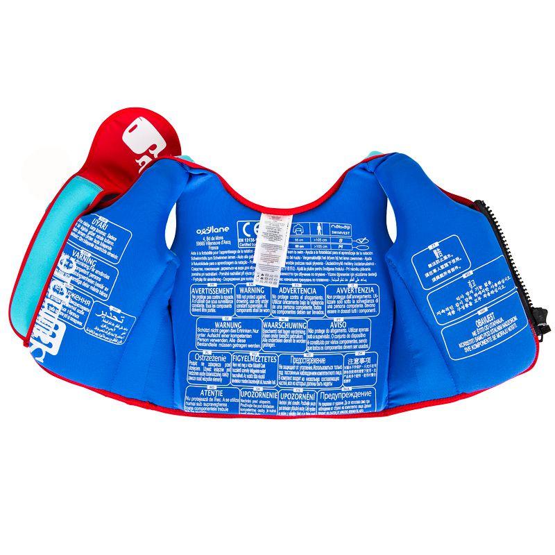 Chaleco salvavidas de natación de espuma azul con rojo - Image 9