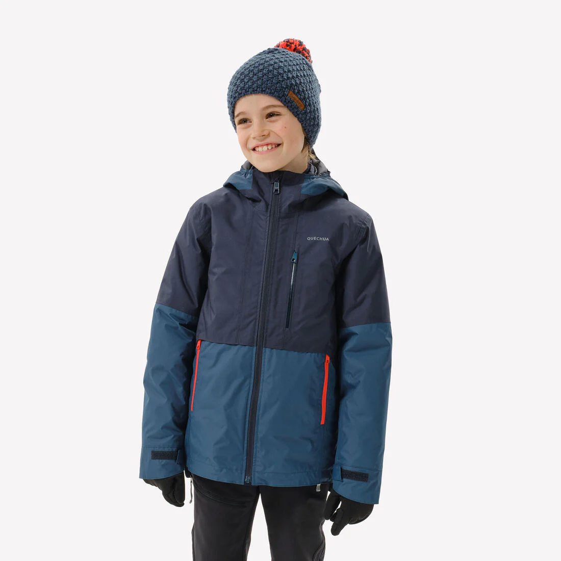 Chamarra 3 en 1 con chaqueta interior acolchada niños 7-15 años, MH500 azul