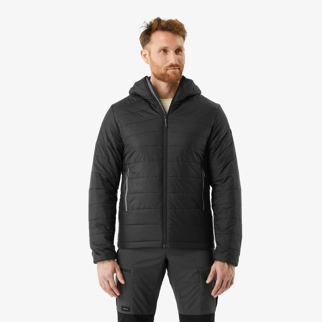 Chamarra acolchada de trekking sintética con capucha hombre, MT100 - 5 °C - Image 2