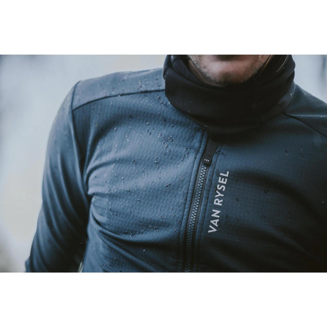Chamarra de ciclismo de carretera verde esmeralda para hombre Racer 2 - Image 15