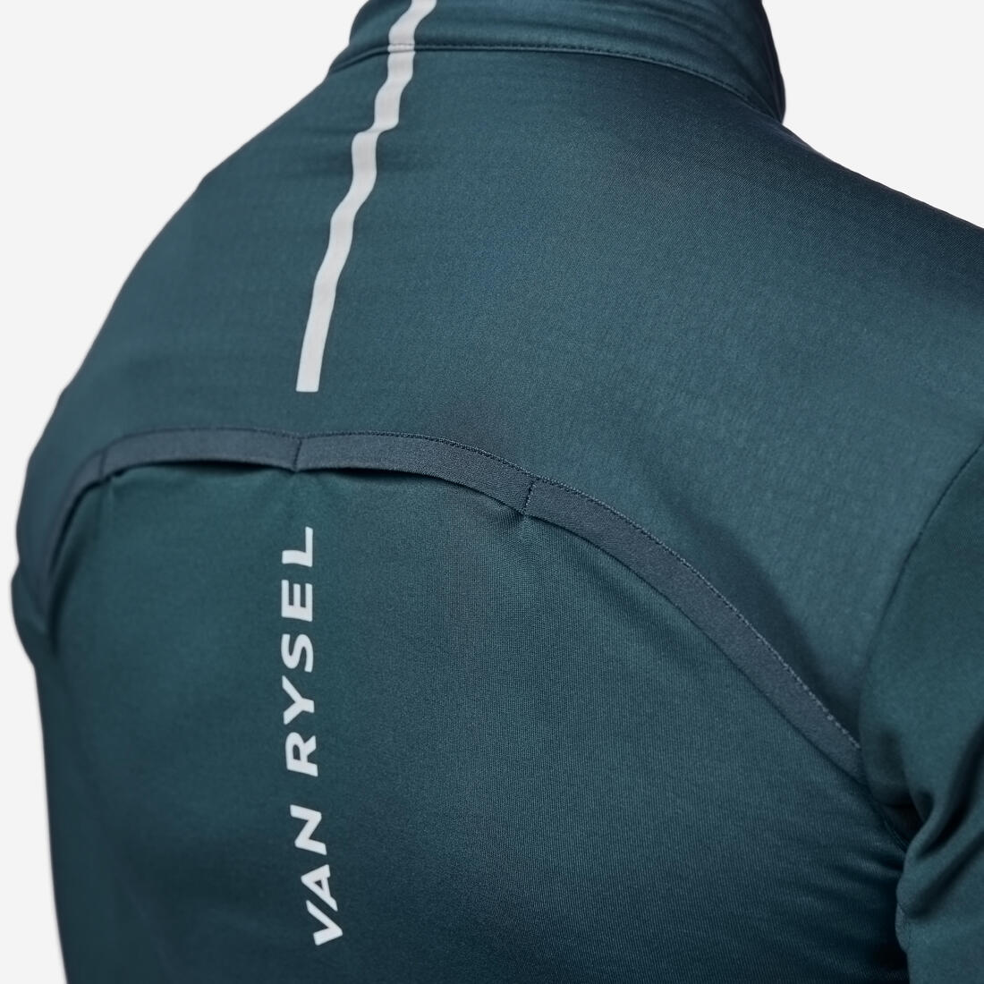 Chamarra de ciclismo de carretera verde esmeralda para hombre Racer 2 - Image 6