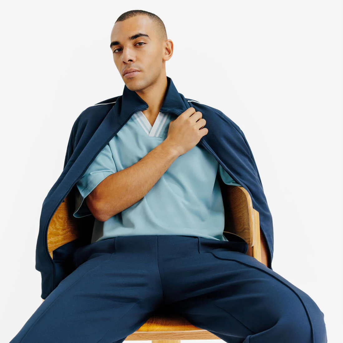 Chamarra de conjunto deportivo azul marino para hombre Heritage - Image 6