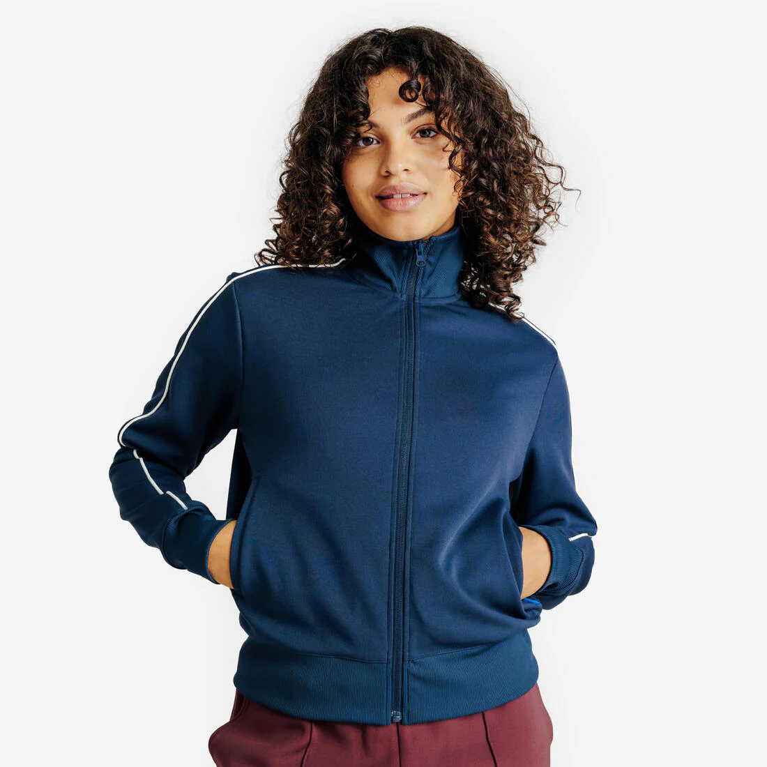 Chamarra de conjunto deportivo azul marino para mujer Heritage
