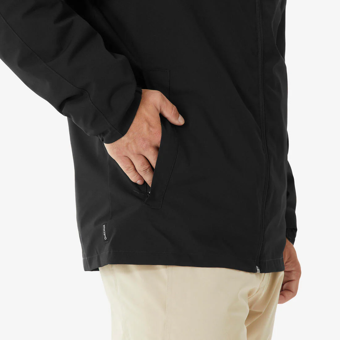 Chamarra de esquí cálida e impermeable negra para hombre 100 - Image 3