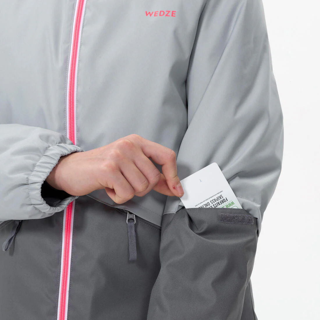 CHAMARRA DE ESQUÍ NIÑOS CÁLIDA E IMPERMEABLE - 100 GRIS - Image 5