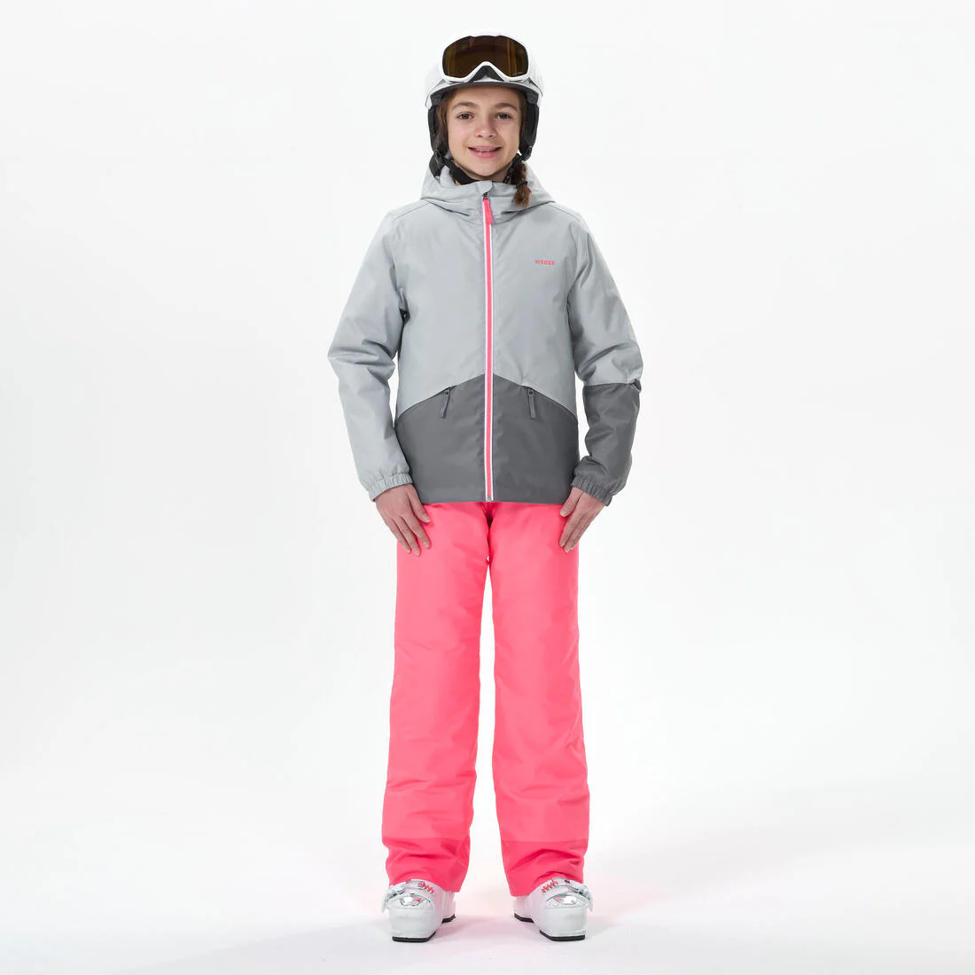 CHAMARRA DE ESQUÍ NIÑOS CÁLIDA E IMPERMEABLE - 100 GRIS - Image 8