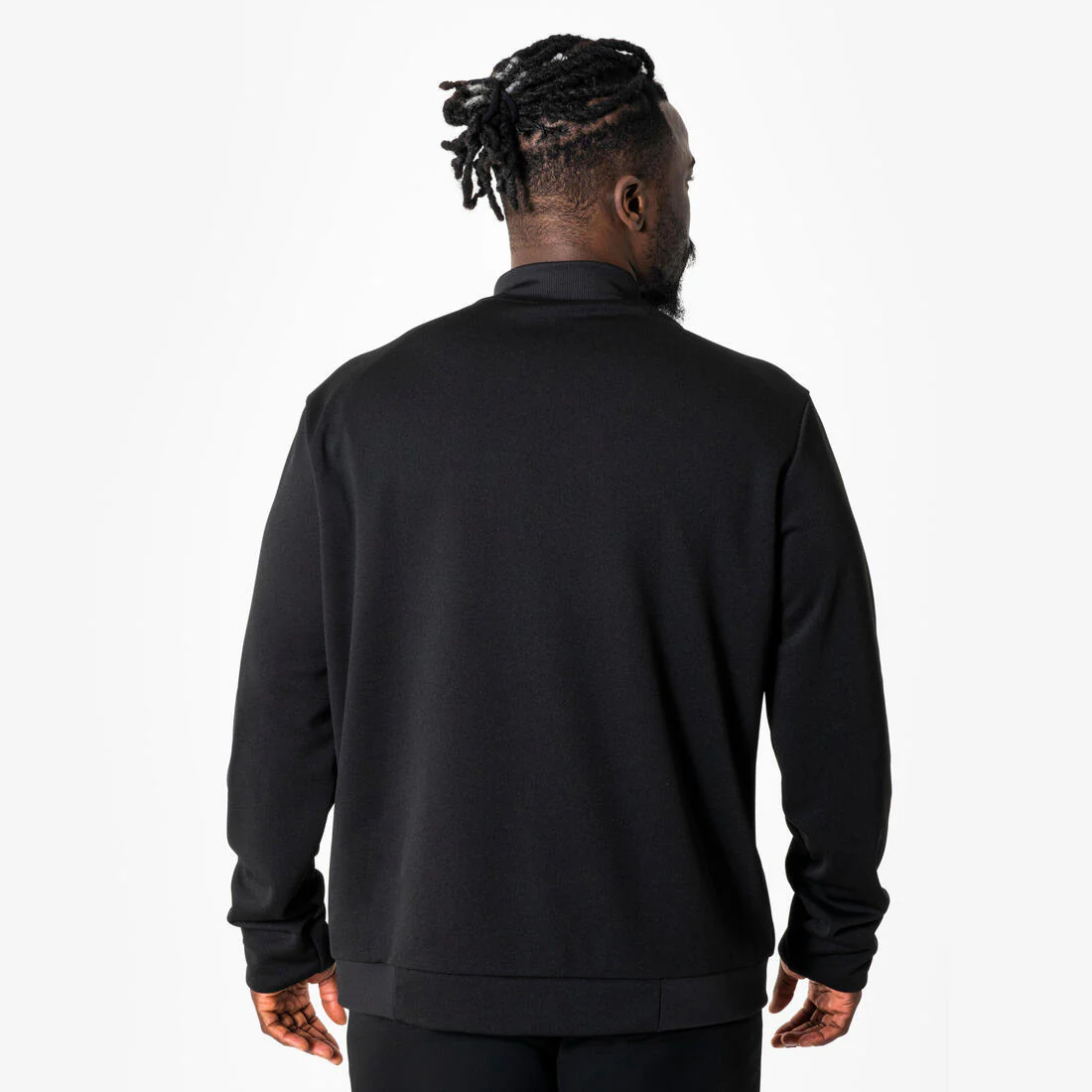 Chamarra de futbol para entrenamiento negro con gris Essential - Image 3