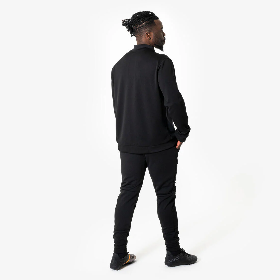 Chamarra de futbol para entrenamiento negro con gris Essential - Image 6