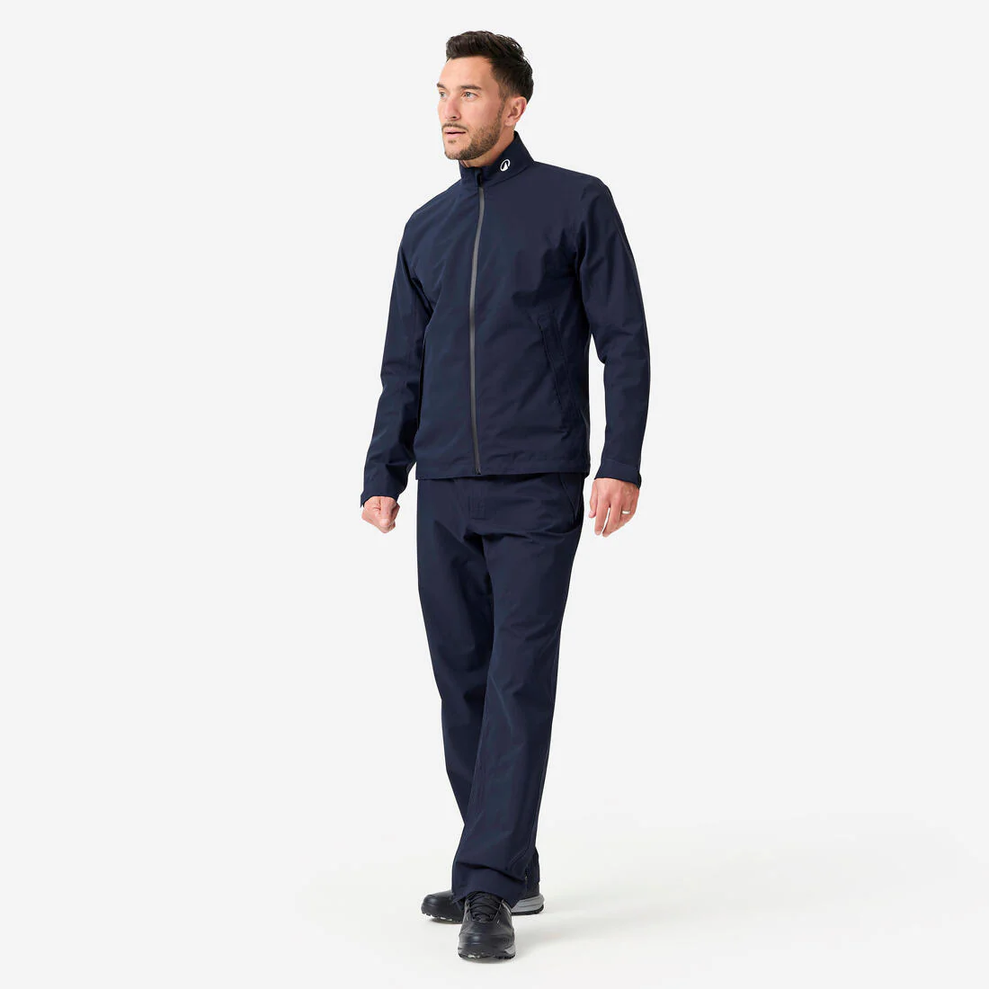 Chamarra de golf impermeable azul marino para hombre RW500 - Image 2