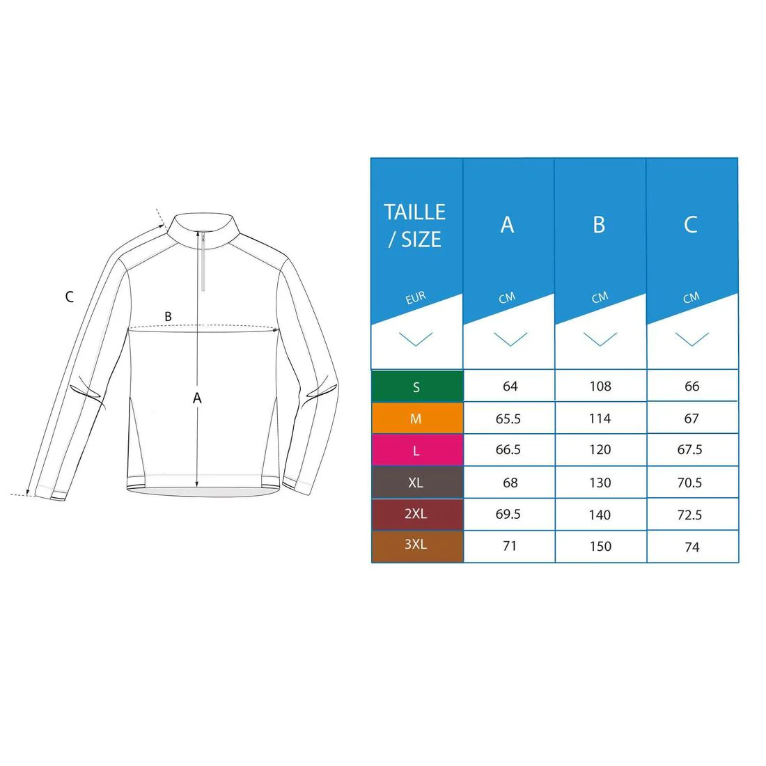 Chamarra de golf rompevientos hidrorrepelente azul marino para hombre RW500 - Image 3