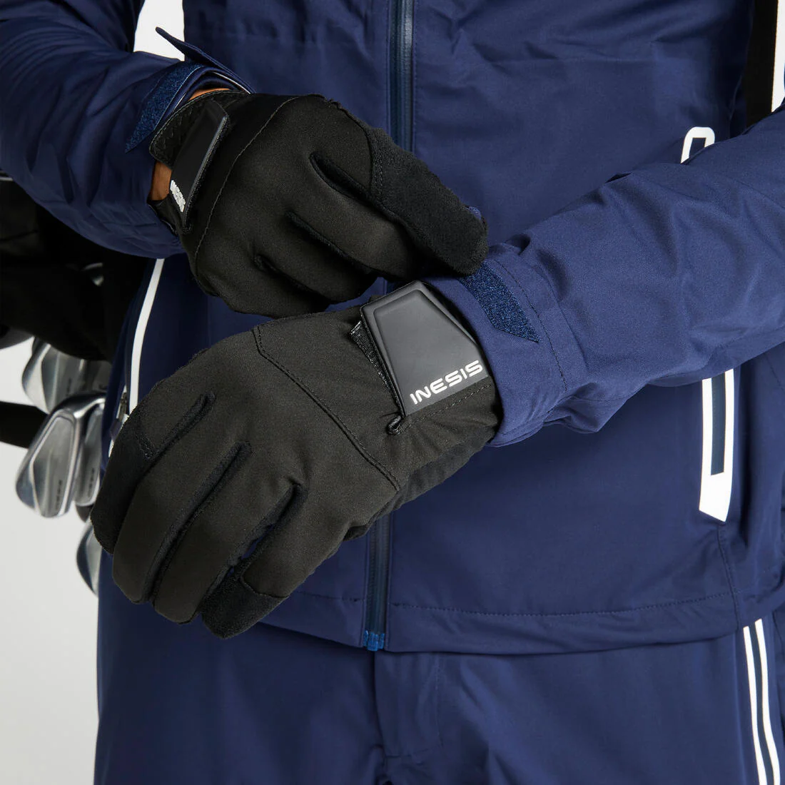 Chamarra de Golf RW500 Hombre Azul Marino Impermeable Lluvia - Image 4