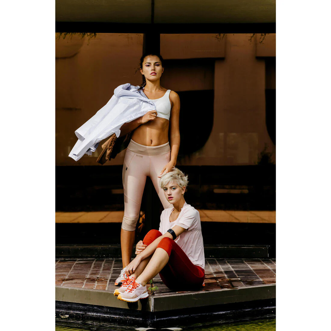 Chamarra de Running con capucha para Mujer - Perlante - Rain - Blanco - Image 8