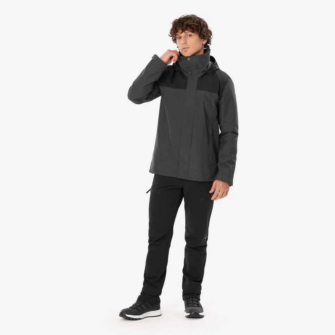 Chamarra de senderismo 3 en 1 impermeable hasta 0 °C para hombre NH100 - Image 10