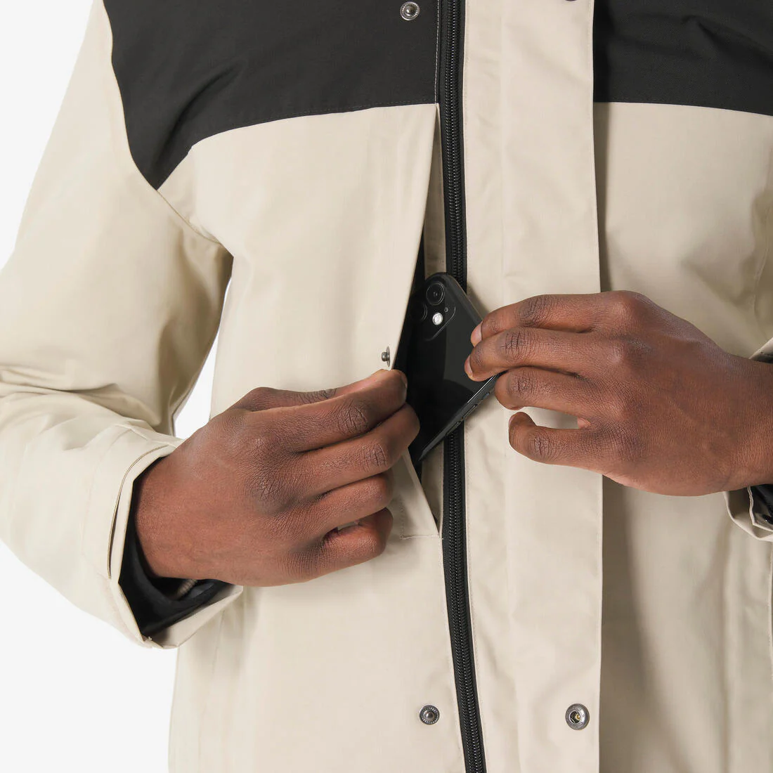 Chamarra de senderismo 3 en 1 impermeable hasta 0 °C para hombre NH100 - Image 17