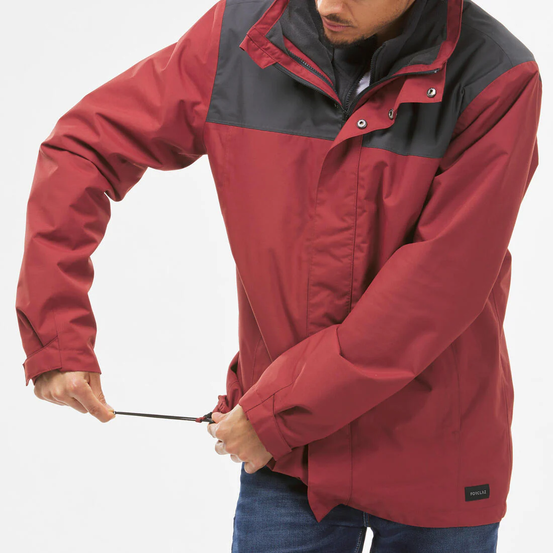 Chamarra de senderismo 3 en 1 impermeable hasta 0 °C para hombre NH100 - Image 18
