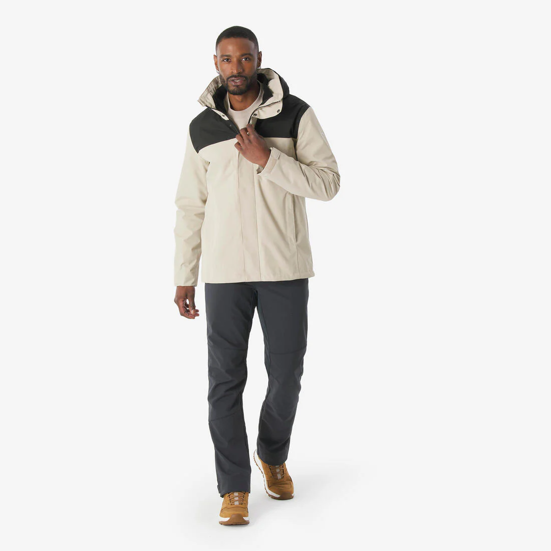 Chamarra de senderismo 3 en 1 impermeable hasta 0 °C para hombre NH100 - Image 48