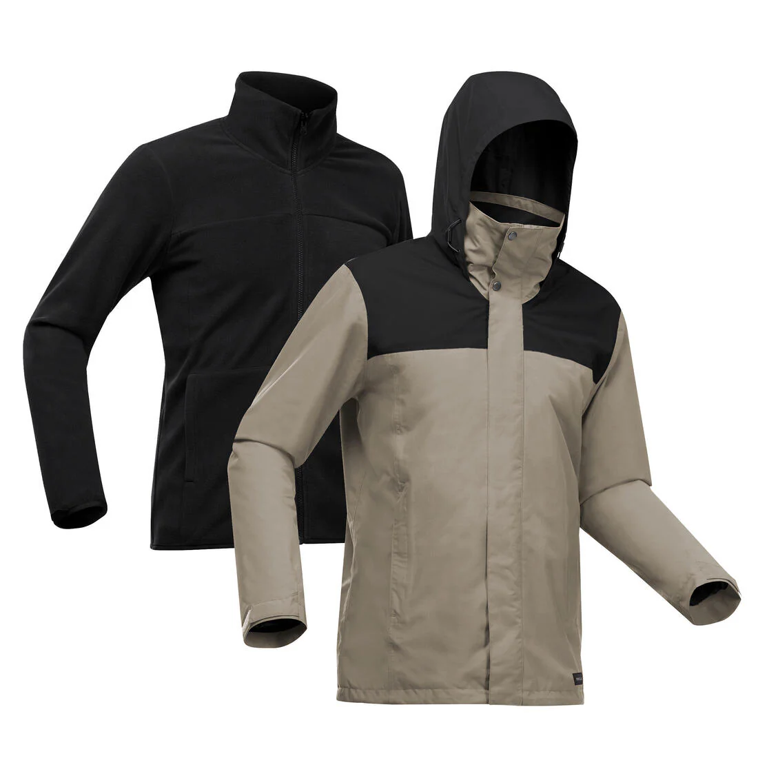 Chamarra de senderismo 3 en 1 impermeable hasta 0 °C para hombre NH100 - Image 63