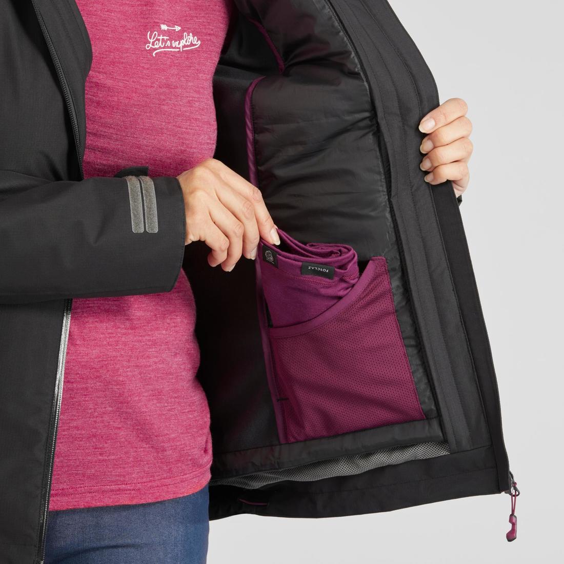 Chamarra de senderismo 3 en 1 impermeable hasta -10 °C para mujer SH500 - Image 29
