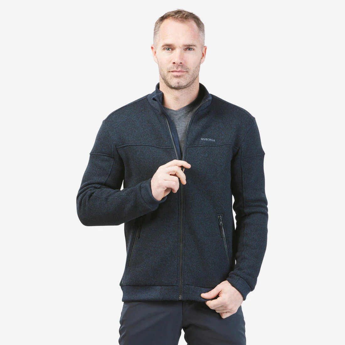 Chamarra de senderismo cálida de forro polar para hombre SH100 - Image 2