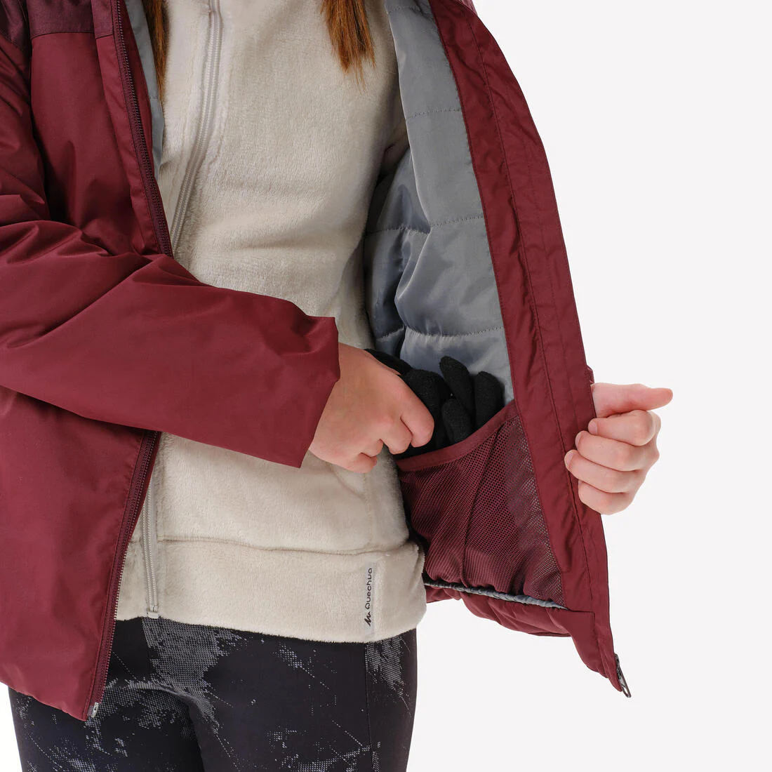 Chamarra de senderismo cálida e impermeable hasta -3 °C para niños SH100 - Image 6