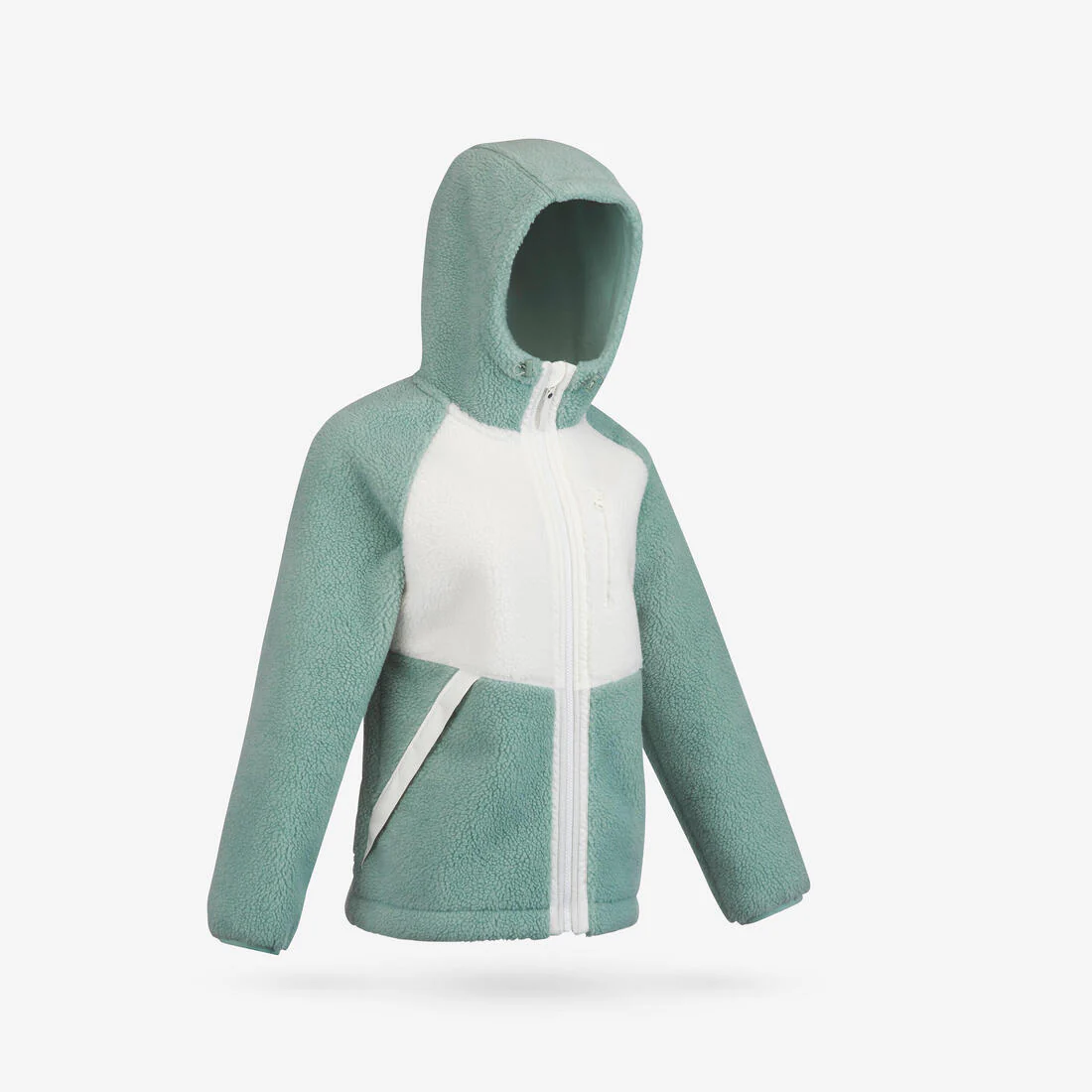 Chamarra de senderismo de forro polar de senderismo verde para mujer SH900 - Image 12