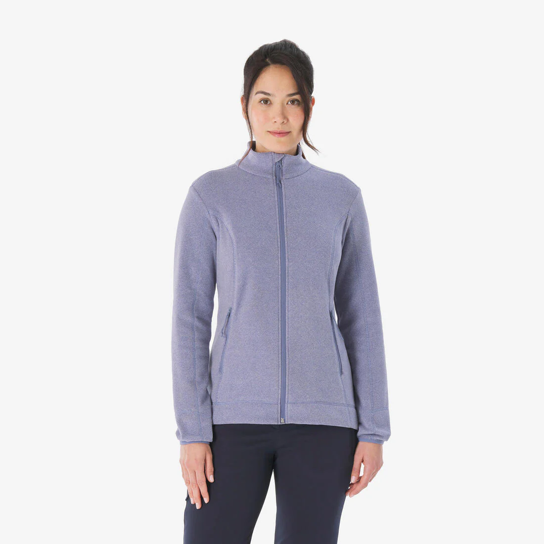 Chamarra de senderismo en montaña de forro polar azul para mujer MH100 - Image 2