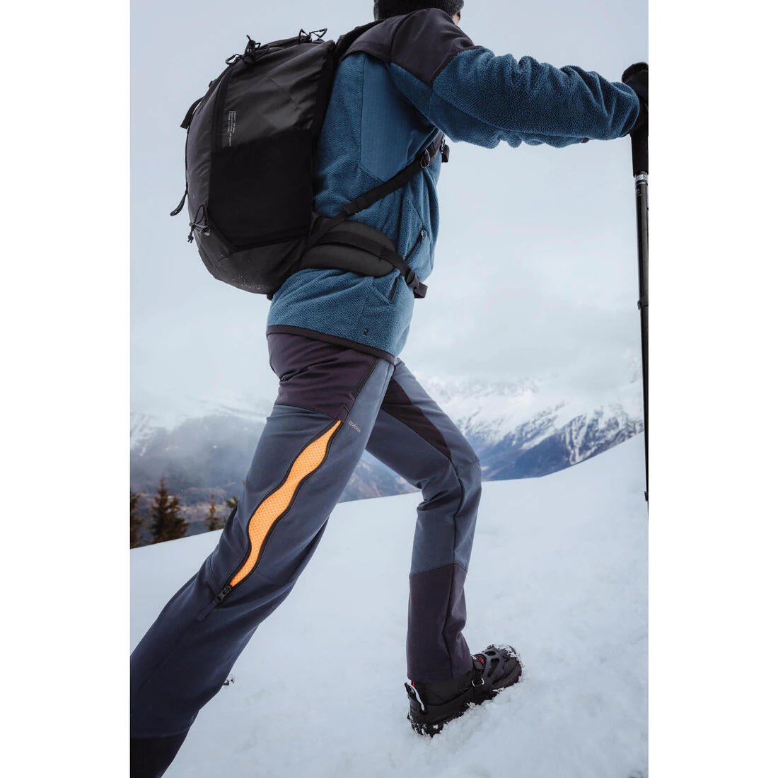 Chamarra de senderismo en montaña de forro polar verde para hombre MH500 - Image 10