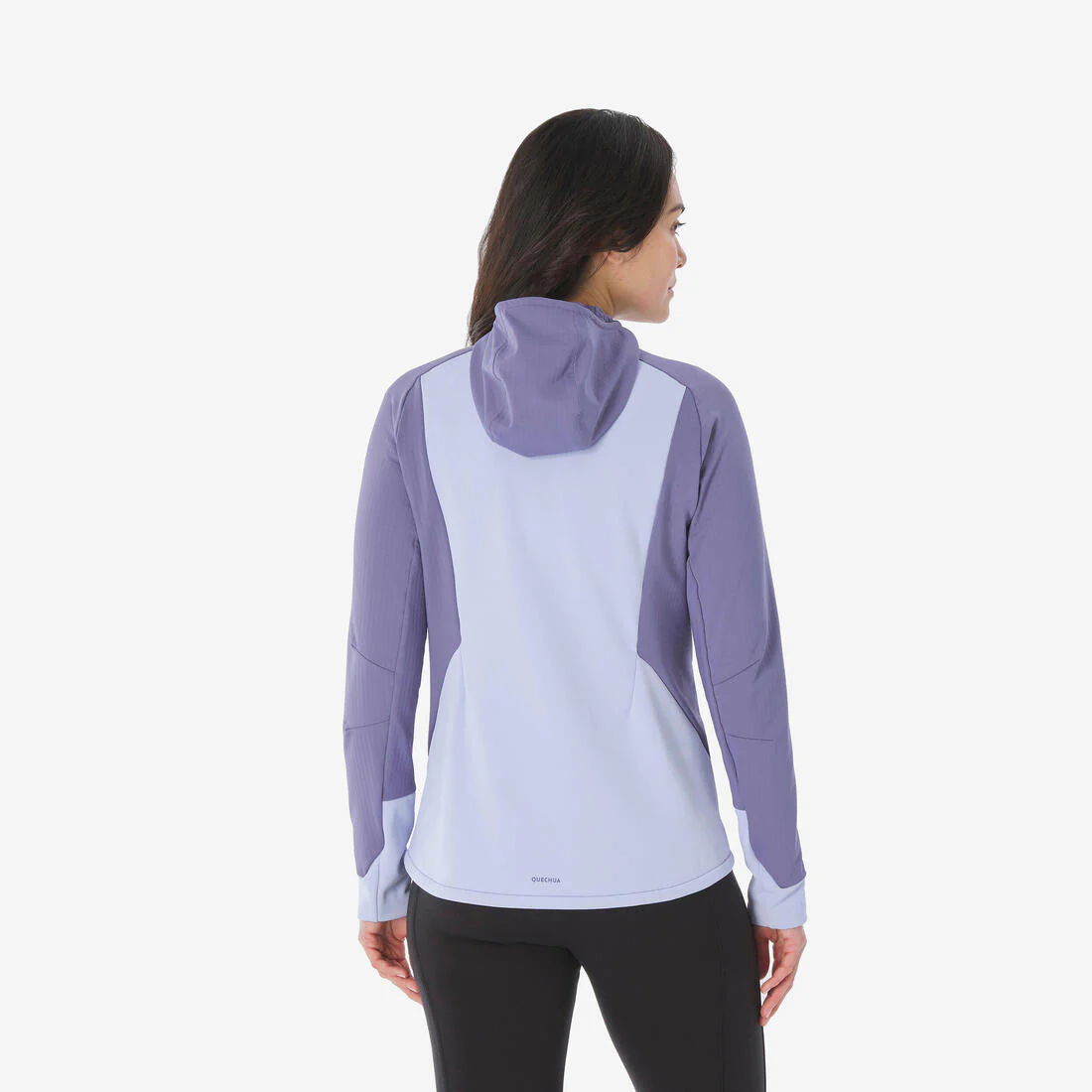 Chamarra de senderismo en montaña de forro polar violeta para mujer MH500 - Image 3