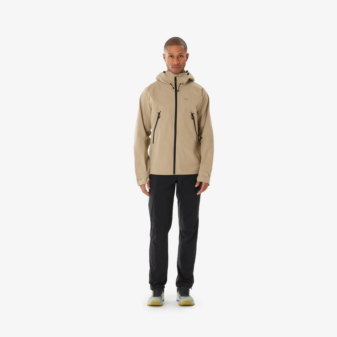 Chamarra de senderismo en montaña impermeable beige para hombre MH500 - Image 5