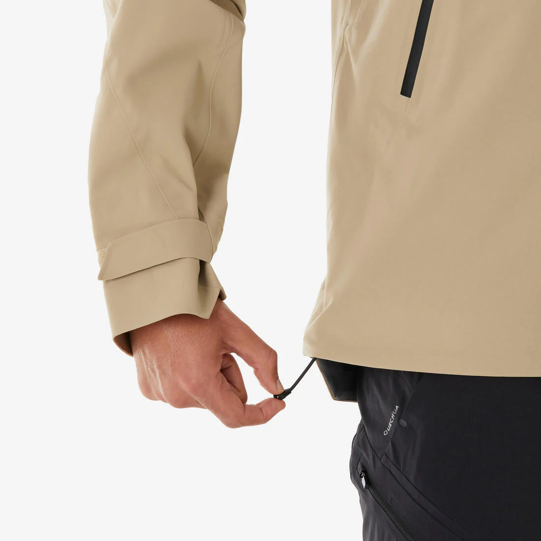 Chamarra de senderismo en montaña impermeable beige para hombre MH500 - Image 6