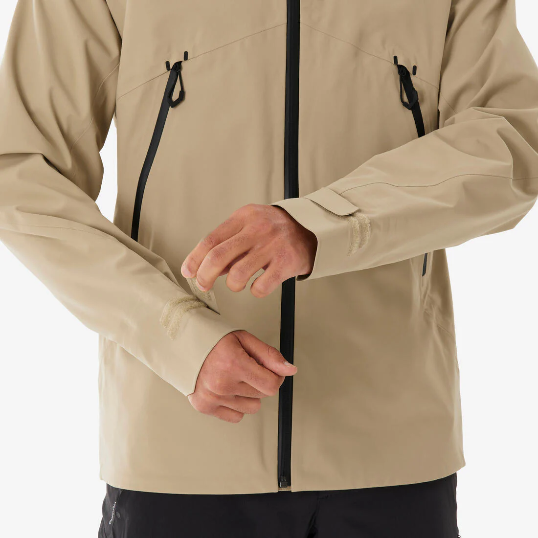 Chamarra de senderismo en montaña impermeable beige para hombre MH500 - Image 7