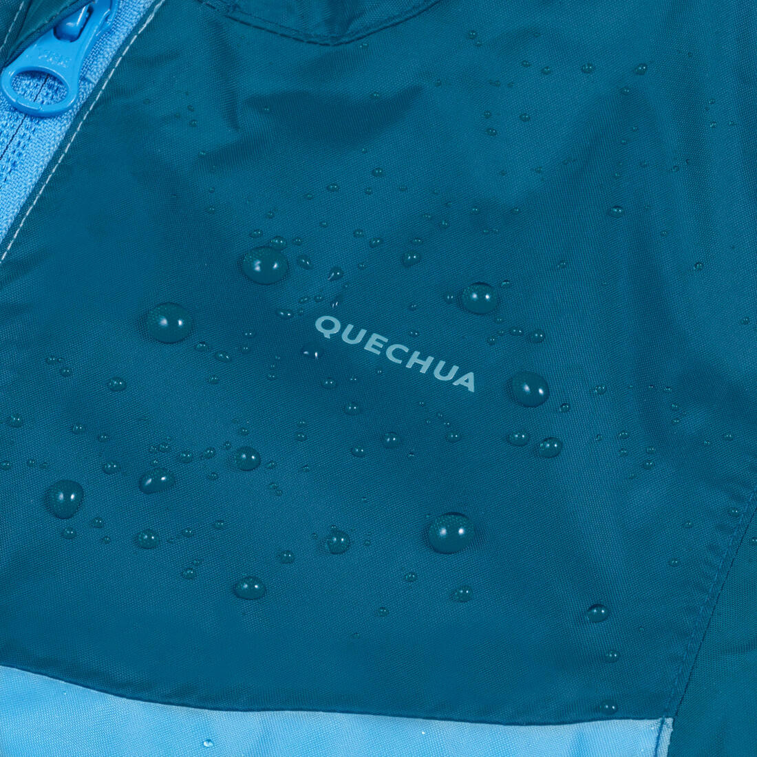Chamarra de senderismo impermeable azul para niños de 2 a 6 años MH100 Zip - Image 3