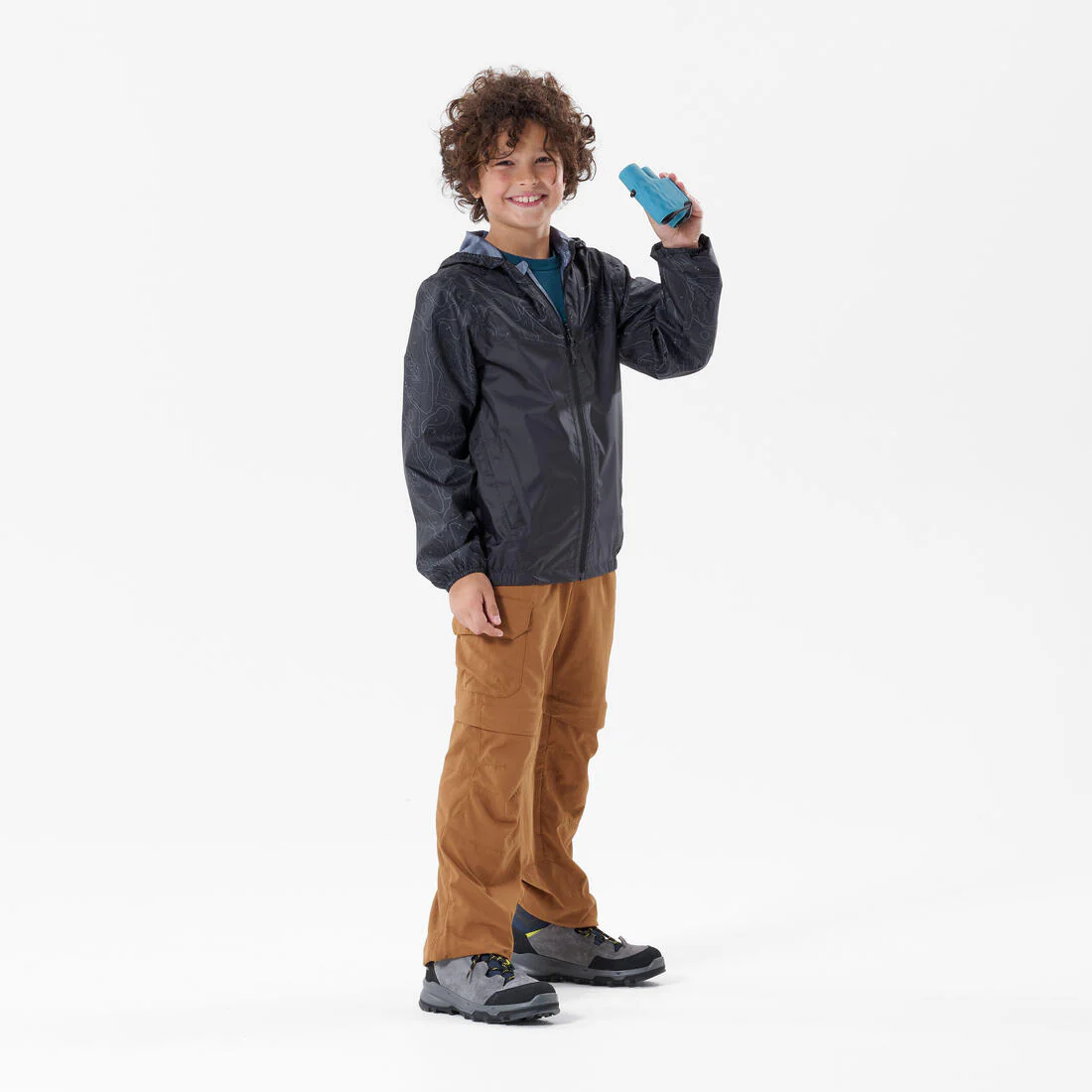 Chamarra de senderismo impermeable con cierre para niños de 7 a 15 años MH100 - Image 2