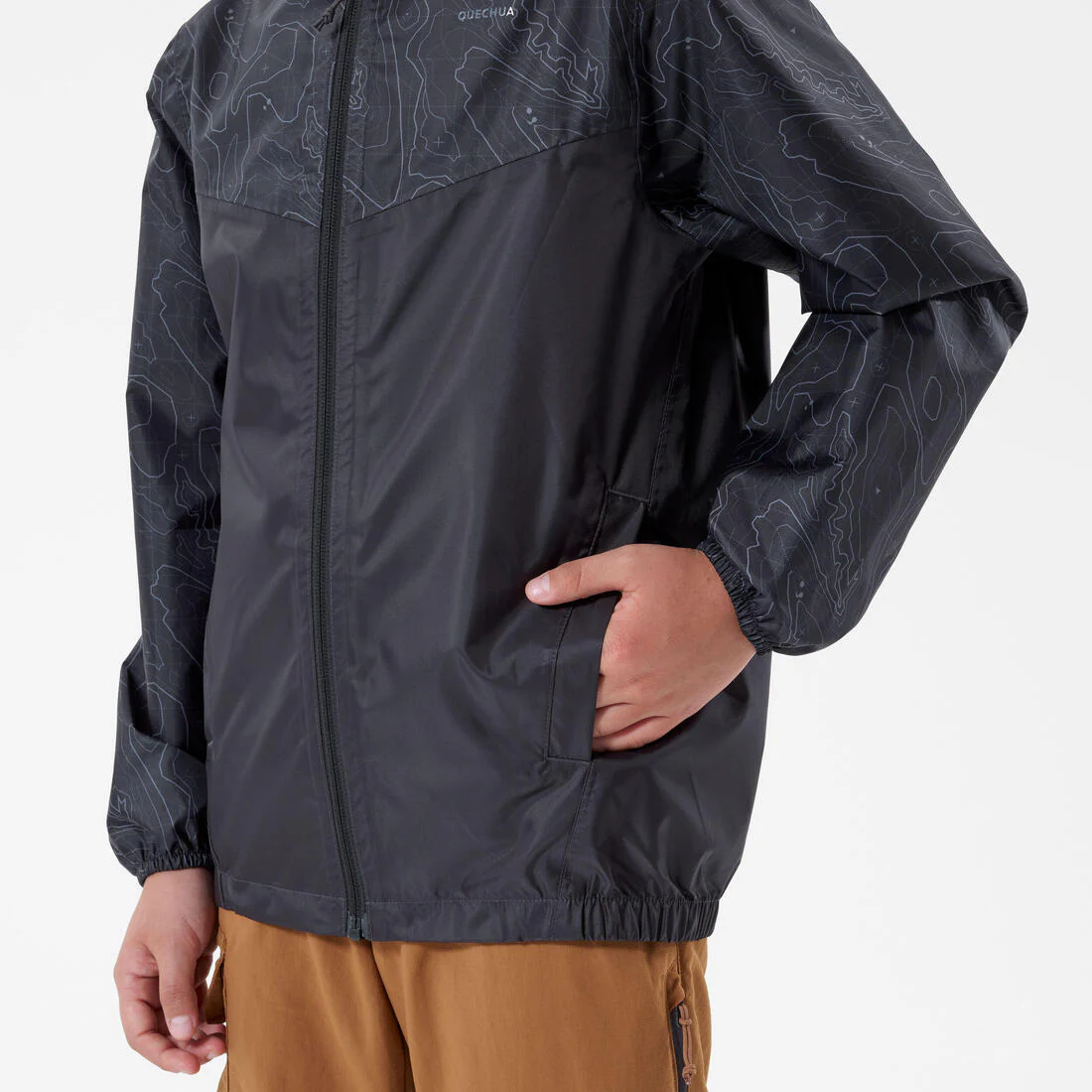 Chamarra de senderismo impermeable con cierre para niños de 7 a 15 años MH100 - Image 6