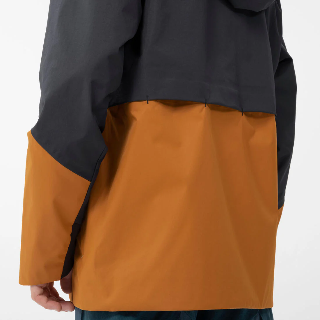 Chamarra de senderismo impermeable gris ocre para niños de 7 a 15 años MH500 - Image 11