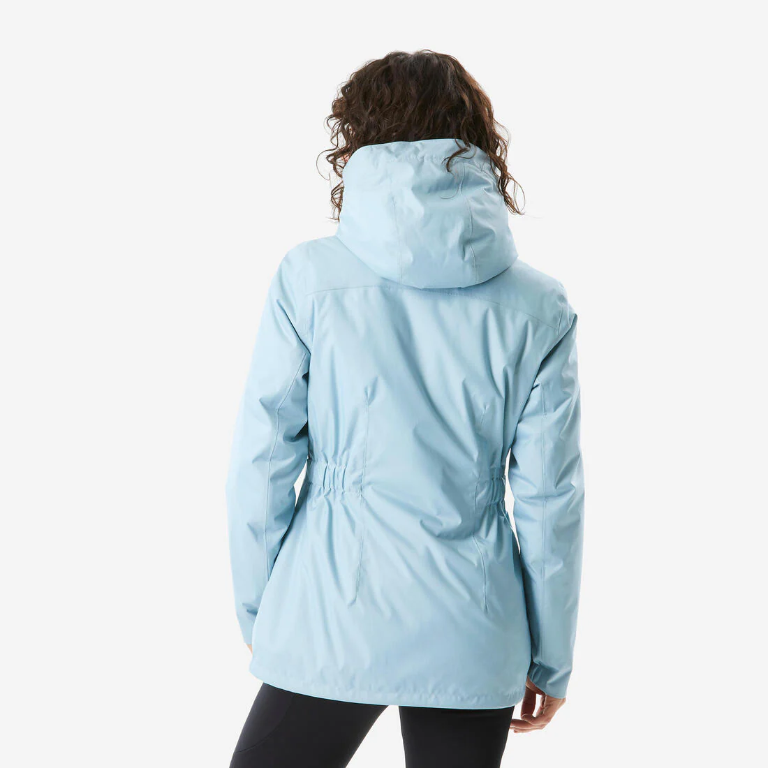 Chamarra de senderismo impermeable hasta -10 °C negra para mujer NH500 - Image 7