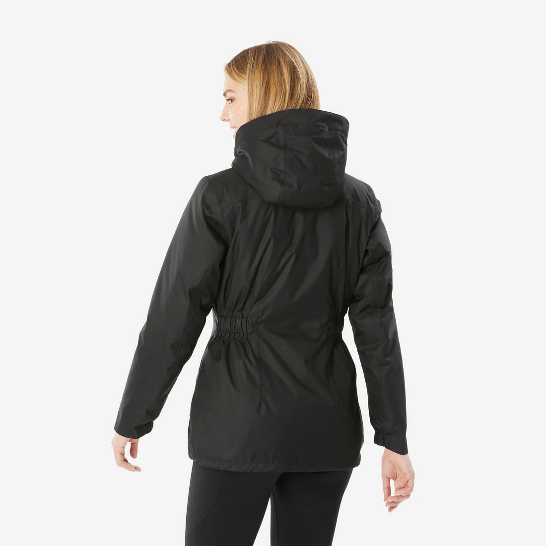 Chamarra de senderismo impermeable hasta -10 °C negra para mujer NH500 - Image 8