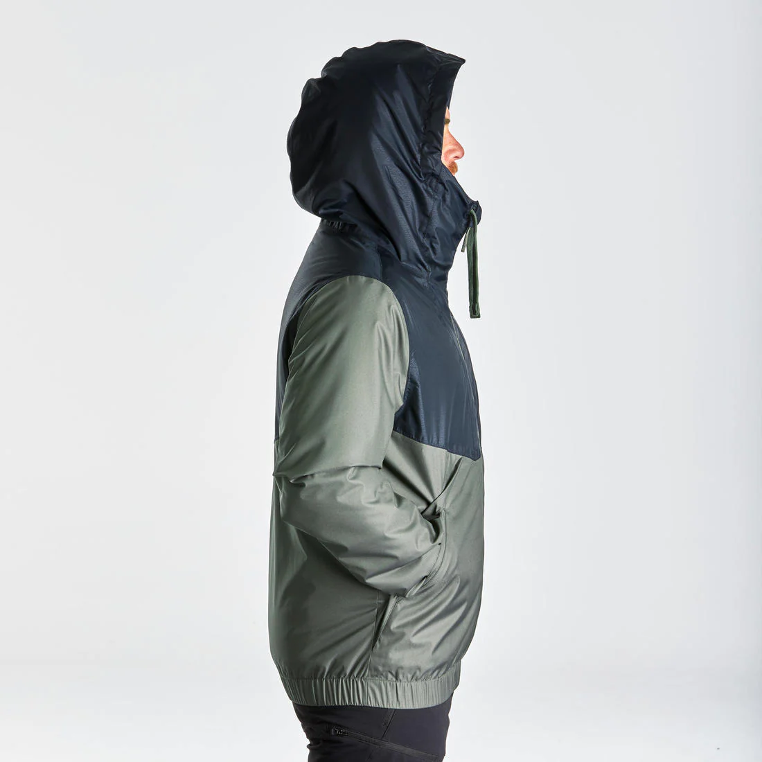 Chamarra de senderismo impermeable hasta -5 °C verde para hombre NH100 - Image 5
