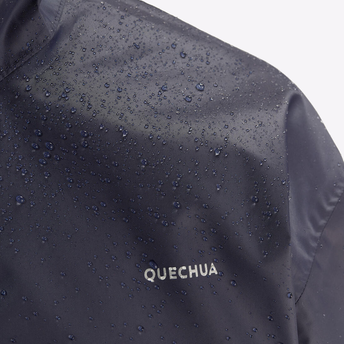 Chamarra de senderismo impermeable negra para niños de 7 a 15 años MH100 - Image 3