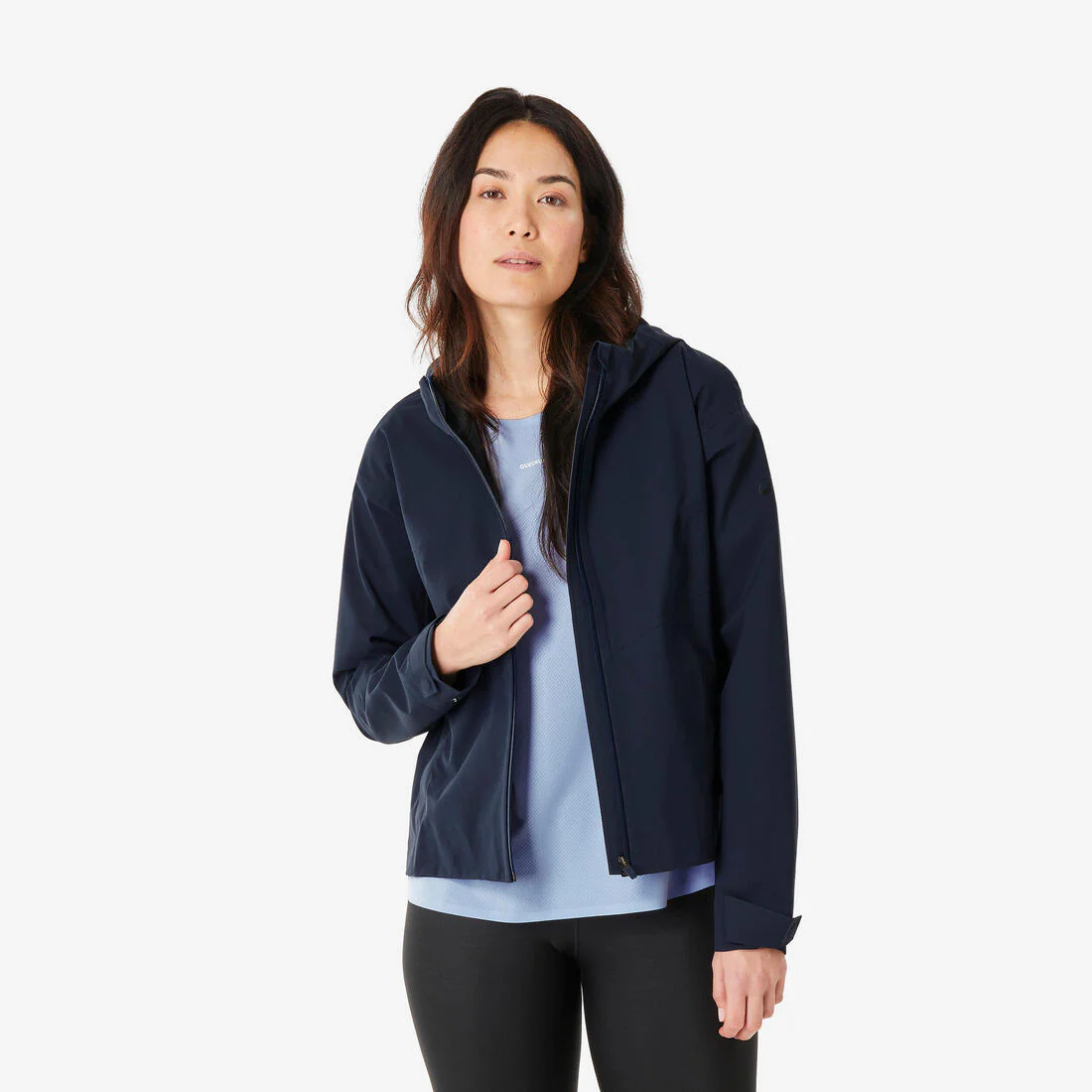 Chamarra de senderismo impermeable para mujer MH100