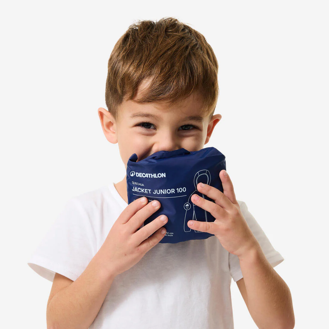 Chamarra de senderismo impermeable azul marino para niños de 2 a 6 años MH100 - Image 16