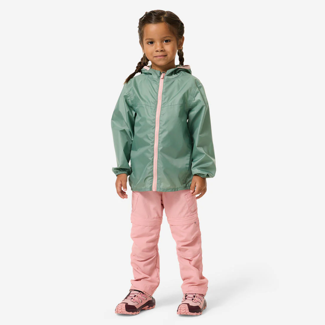 Chamarra de senderismo impermeable azul marino para niños de 2 a 6 años MH100 - Image 4
