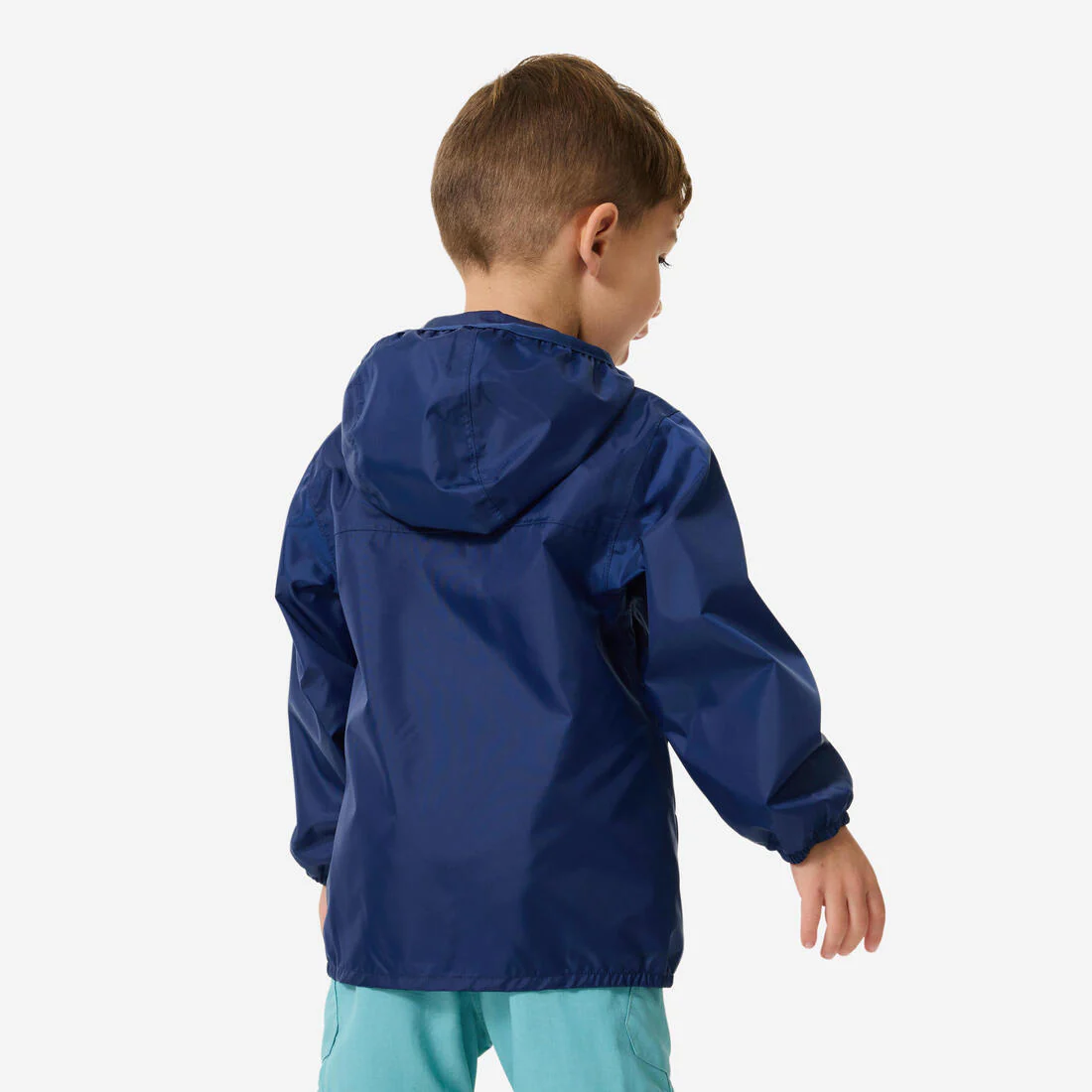 Chamarra de senderismo impermeable azul marino para niños de 2 a 6 años MH100 - Image 8